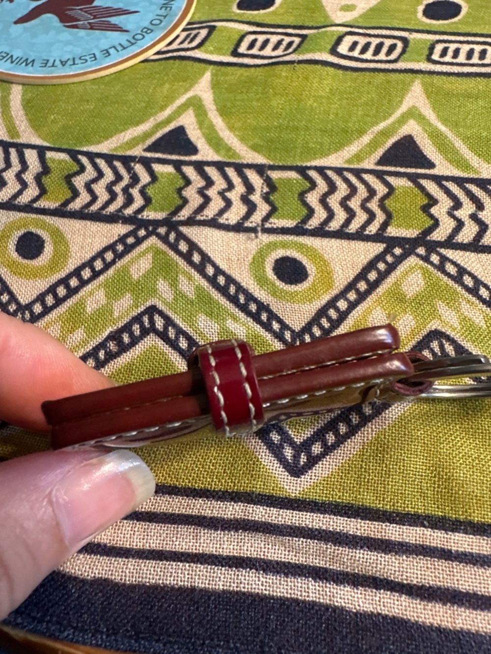 Vintage Coach authentic 1990’s patent photo keychain - Picture 3 of 4
